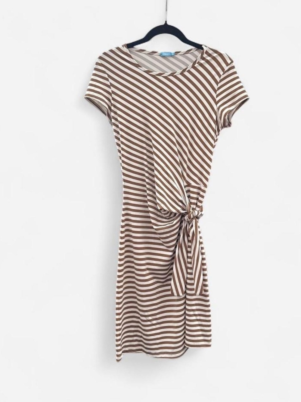 J.McLaughlin dress size S preppy old money striped neutral minimalist corpcore
